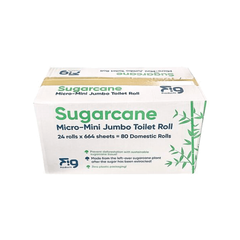 Sugarcane Micro Mini Toilet Rolls Case of 24 Rolls Sweet Cheeks